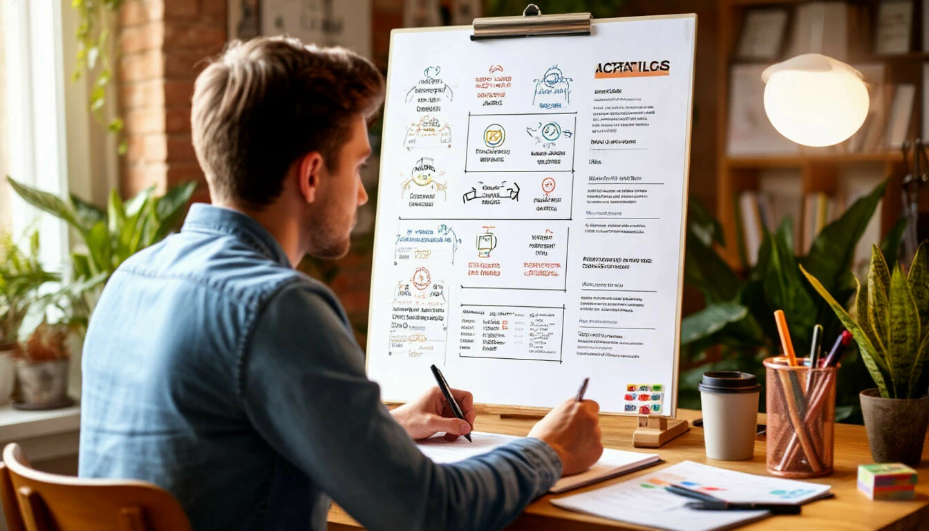 Визуализация годовых целей на онлайн-доске